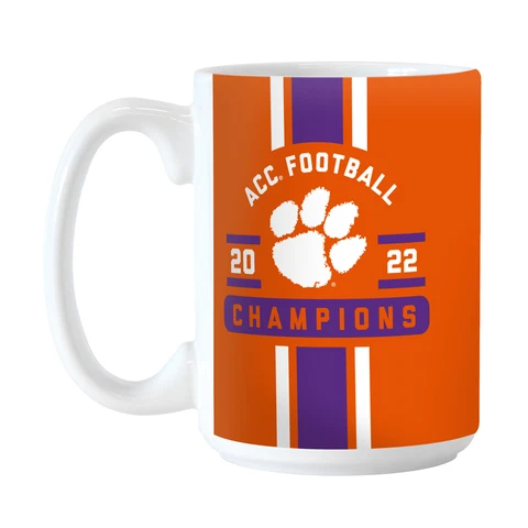 Clemson Tigers 2022 ACC Football Conference Champions 15oz. Sublimated Mug Cover
