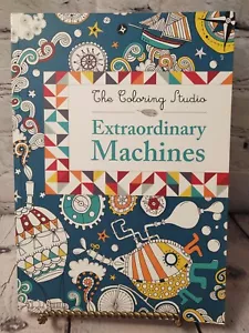 The Coloring Studio Extraordinary Machines Adult/Children Coloring Book - NEW - Picture 1 of 7