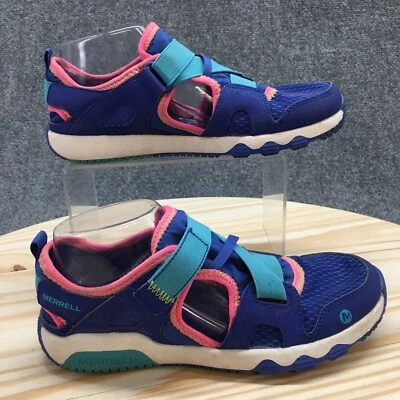 Туфли Merrell молодежные 5 M для девочек без воды Roam Monarch спортивные слипоны синие розовые - Изображение 1 из 4