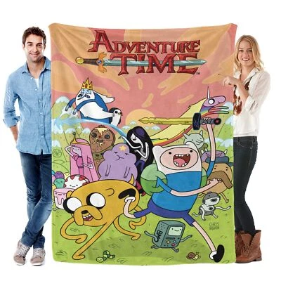 Adventure Time Blanket Soft Bed Sofa Throw Cozy Lightweight Birthday Gift - Image 1 of 4