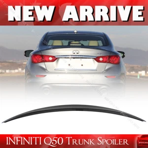 14-24 D Style Fits Infiniti Q50 Sport Sedan Rear Trunk Spoiler Wing Paint color - Picture 1 of 5