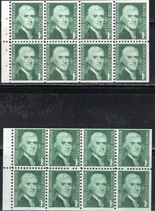 US Scott #1278, 2 booklet panes, Shiny and Dull gum, MNH - Picture 1 of 1