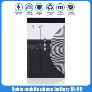BL-5C Replacement BATTERY Batteries 1020MAH FOR NOKIA 1100 1600 2300 6230 6630 - Picture 1 of 16
