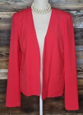 NWT Long Tall Sally Open Front Jacket Coral Size 10