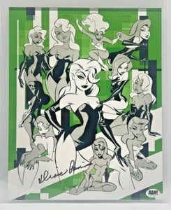 Diane Pershing signiert 8x10 Poison Ivy Illustrationsdruck Batman Animated Series - Bild 1 von 2