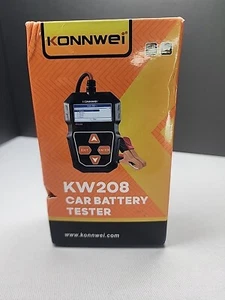 KONNWEI KW208 12V CAR Battery Tester 100-2000CCA Cranking Charging Diagnostic US - Picture 1 of 6