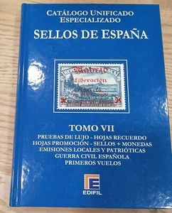 CATÁLOGO UNIFICADO ESPECIALIZADO EDIFIL TOMO VII SELLOS DE ESPAÑA - Imagen 1 de 1