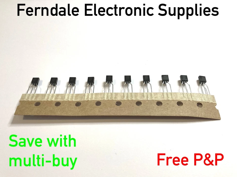 BC550C NPN Low Noise Silicon Transistors On Semi (Fairchild) - Pack of 10 - Image 1 of 1