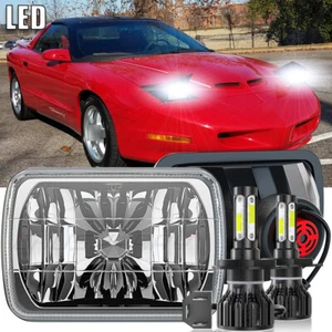Pair 5X7 7x6 inch Headlight Low & High Beam 6000K For Pontiac Firebird 1998-2002 - Picture 1 of 13