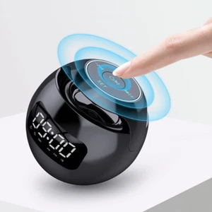 BT Smart Wireless Mobile Charging Speaker Alarm Clock Bluetooth & Light - Zdjęcie 1 z 15