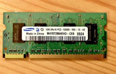 Samsung 1 GB SO-DIMM DDR2 Memory (M470T2864EH3-CE6) - Image 1 of 2