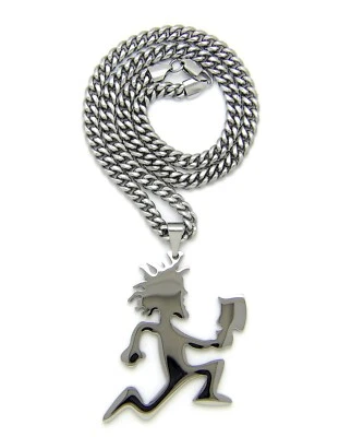NEW ICP HATCHET MAN PENDANT WITH 24" STAINLESS STEEL CUBAN CHAIN - Image 1 of 4