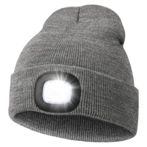 Unisex LED Beanie with Light for Kids Winter Knitted Hat for Boys Girls Children - Picture 1 of 10
