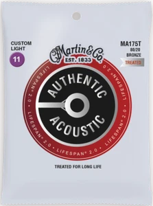 Cuerdas de guitarra acústica de bronce 80/20 con luz de 11-52 quilates tratadas de 11-52 quilates - Imagen 1 de 1