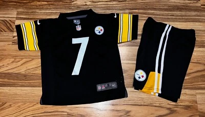 Nike Pittsburgh Steelers Ben Roethlisberger Jersey NFL Shorts Sz 4 Lot Of 2 EUC - Image 1 of 4