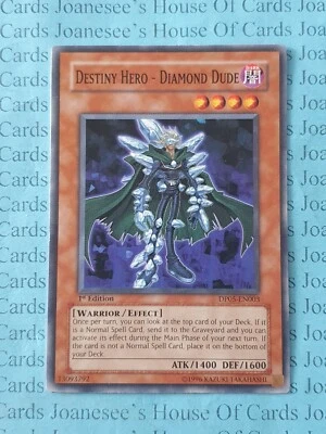 DP05-EN003 Destiny HERO - Diamond Dude Yu-Gi-Oh Card 1st Edition - Image 1 of 3