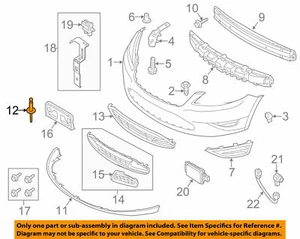 Rivets déflecteur inférieur pare choc avant Ford OEM W525157S300 Neuf dans son emballage (4 pièces - Photo 1/4
