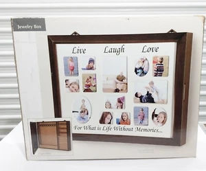 Holz hängender Fotorahmen versteckte Schmuckschatulle 20x16 - Bild 1 von 2