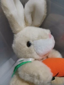 Vintage Prettique Designs Tan  Bunny Rabbit Plush Easter Stuffed Animal  - Picture 1 of 7