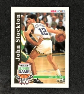 JOHN STOCKTON 1992-93 NBA Hoops ULTIMATE GAME #SU1 Utah Jazz MINT - Picture 1 of 2