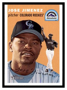 2003 Topps Heritage #167 JOSE JIMENEZ Colorado Rockies