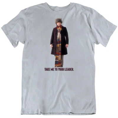 Camiseta de TV 4th Doctor Who Take Me To Your Leader Foto 1 de 4