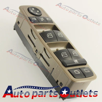 Interruptor maestro espejo ventana puerta delantero para Mercedes-Benz Clase GL R marrón Foto 1 de 4