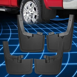 For 15-18 Ford F150 4Pcs 1/8" thk. Matte Mud Flaps Splash Flare Guards Protector - Picture 1 of 7