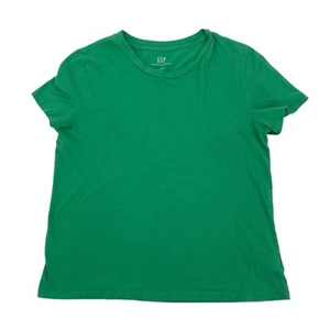 GAP Women’s Size L Parrot Green Organic Cotton VintageSoft Crew Neck T-Shirt - Picture 1 of 12