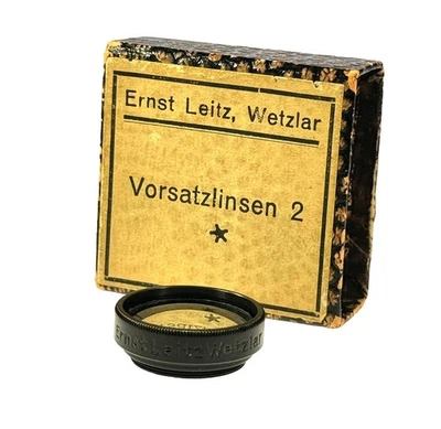 Genuine Leica Leitz #2* ELPIK Vorsatzlinsen Close-up Lens for Elmar 5cm f/3.5 - Image 1 of 2
