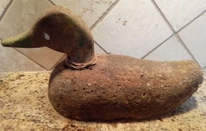 Antique Handmade Cork Duck Decoy Folk Art - Picture 1 of 2