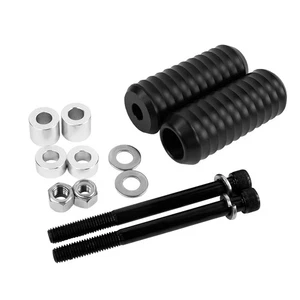 4" Shock Sliders Guard Crash Bar Protector For Harley Dyna Super Glide 1991-2005 - Picture 1 of 8
