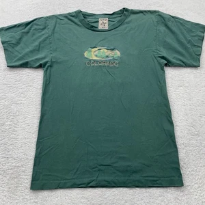 Vintage 90s Colorado Embroidered Graphic T-Shirt Green Mens Size M - Picture 1 of 8