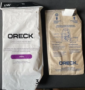 4 Oreck Hepa Odor Fighting Vacuum Bags Oreck Magnesium 3/pk LW Series AK1LW3H +1 - Picture 1 of 7