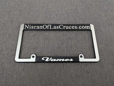 NUEVO Nissan Las Cruces Vamos Nuevo México Plástico Cromo Concesionario Marco de Placa Foto 1 de 2