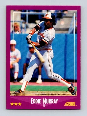 1988 Score #18 Eddie Murray Baltimore Orioles - Image 1 of 2