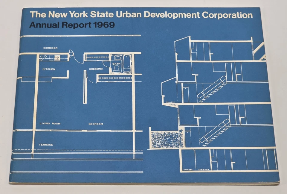 NY State UDC 1969 First Report Rockefeller Urban Renewal Planning SCARCE - Image 1 of 4