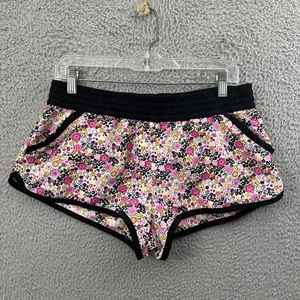 Ocean Pacific Micro Mini Shorts 2" Strand Surfen Skate Blumenmuster Damen Large 11-13 - Bild 1 von 8