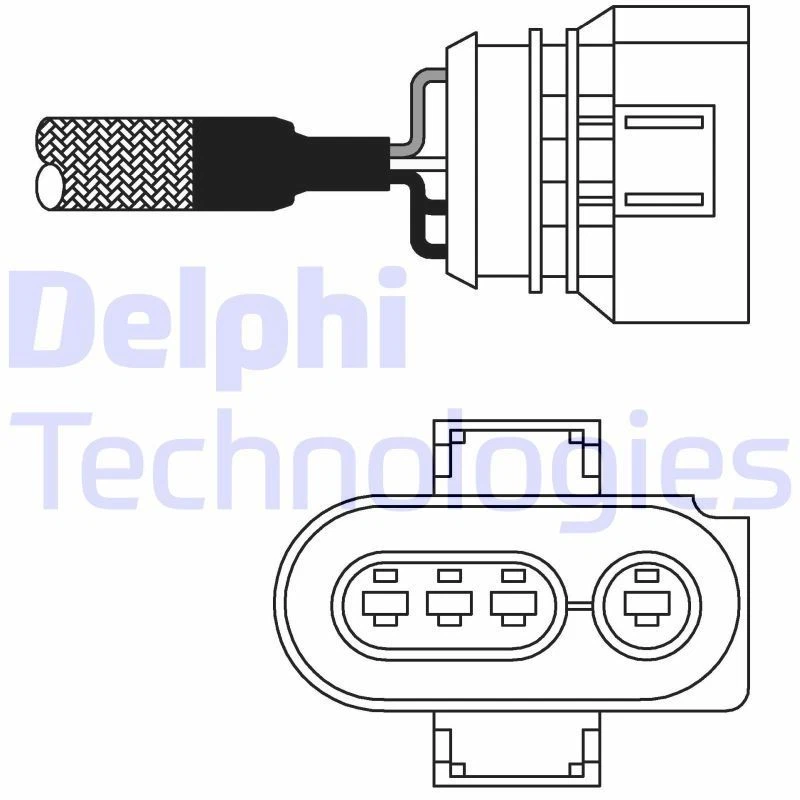 DELPHI Sonda Lambda Apto para Audi A3 A4 A6 Cabriolet Toyota Corolla VW Passat - Imagen 1 de 1