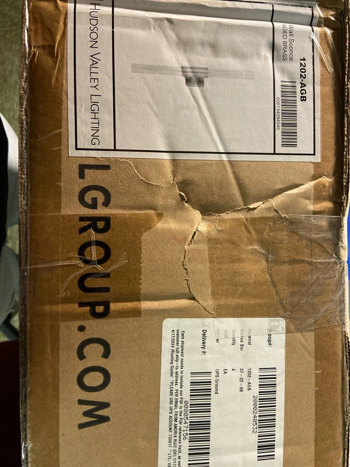 Aplique de pared Hudson Valley Lighting 1202-AGB Asher 2 luces 28" de alto - latón envejecido Foto 1 de 2