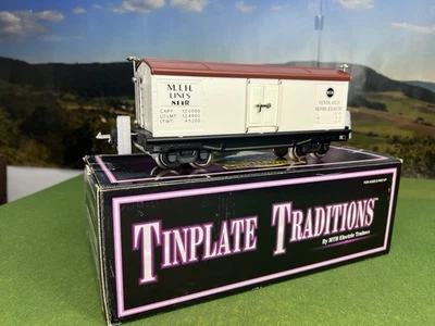 O GAUGE 3-Rail MTH TINPLATE TRADITIONS 10-3008 MTH LINES REEFER CAR #814R MINT - Image 1 of 4