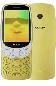 Nokia 3210 4G 64GB Mobile. Dual Sim Unlocked. Yellow (Y2K Gold) - Picture 1 of 1