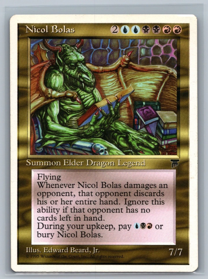 Magic The Gathering Chronicles Nicol Bolas MTG TCG CCG - Image 1 of 2