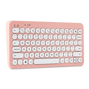 Mini Wireless Office Keyboard with USB Receiver, Pearl Blush Pink - Afbeelding 1 van 12