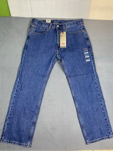 NWT Levi’s 505 Regular Medium Wash Jeans Measures Size 34 X 29 - Picture 1 of 14