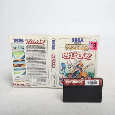 Paper Boy - SEGA Master System CART & Laminated Cover Art - Image 1 of 4