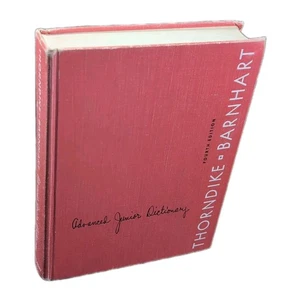 Vintage Thorndike Barnhart Junior Dictionary 1962 Hardcover Red 784 Pg Old - Picture 1 of 22