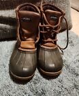 Sperry Kids Port Boot Lace Up Boys Size 13M Brown Navy Blue Rain Duck Boot