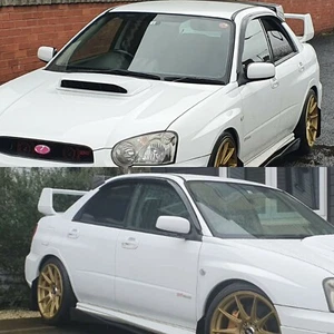 Para 02-07 Subaru Impreza WRX STi - JDM deflectores de viento viseras de ventana 2 piezas nuevo - Imagen 1 de 5
