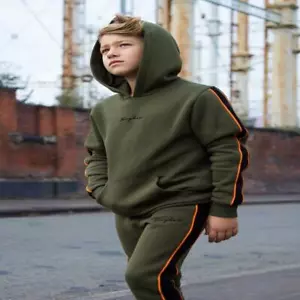 Sudadera con capucha para niños Max - Mayhem - Color: Caqui Talla: 12-13 - Imagen 1 de 1